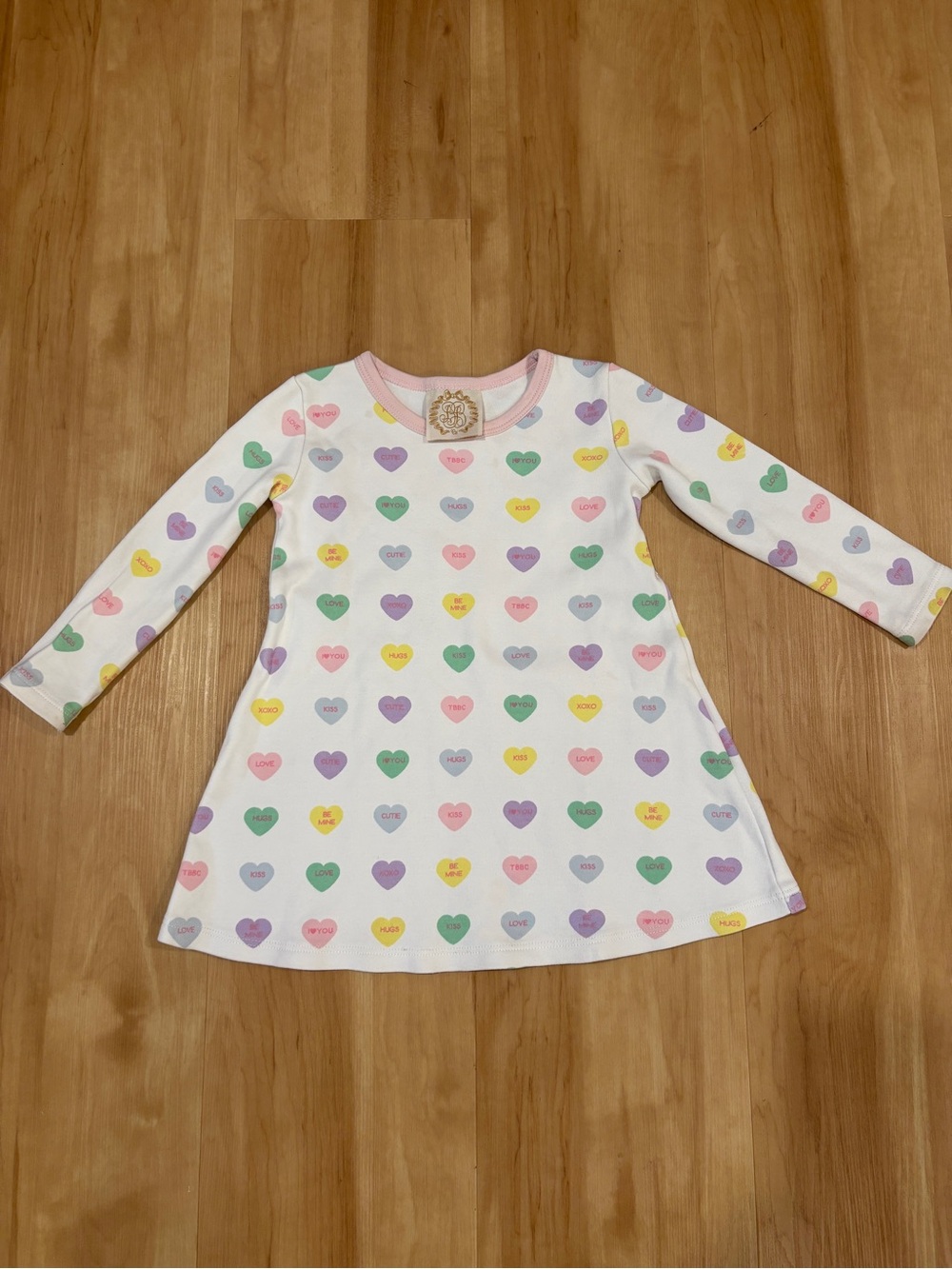 The Beaufort Bonnet Company Heart Pattern Polly Play Dress